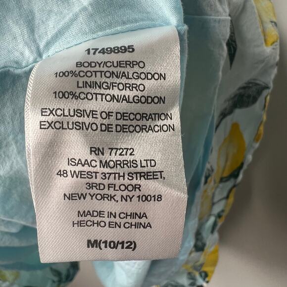 French Connection Lemon Print Ruffle Tiered Dress Girls M 10/12 - Picture 5 of 7